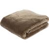 Gözze - Morbida Coperta Premium, Sensazione Cashmere, Microfibra, 130 x 170 cm - Tortora
