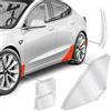 Luxshield Pellicola Protezione Passaruota per Tesla Model 3 I 2017-2026 - Pellicola di Protezione da Pietrisco Accessori Tuning - Trasparente Lucido