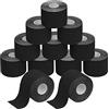 BB Sport 12 Rotoli Nastro Kinesiologico 5 m x 5,0 cm Diversi Colori E-Book Esempi Applicazione Tape Kinesiologico Muscolare Cerotto, Colore:nero