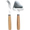NERTHUS FIH 930 Set Posate Queso Inox - Legno