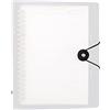 PUERHUACI Raccoglitore AD Anelli,1Pezzi Quaderno Anelli,Fogli Raccoglitore,Cartella Portadocumenti A5 Trasparenti Cartella in Plastica Raccoglitori AD Anelli Rotondi,Ricaricabile,Diario Raccoglitore