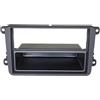 Audioproject A171 - Mascherina-2-DIN a 1 DIN universale per autoradio compatibile con: VW Golf 5 + 6 Touran Passat 3C Caddy EOS Skoda Octavia - nero