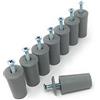 Selve Tampone paracolpi per tapparella 40 mm, 8 pezzi, grigio