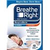 E.FAS. SPA Breathe Right RespiraBene Classici Grandi 10 Pezzi Cerottini Nasali