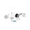 Cpa Piscine Giunto a snodo, per tubo di scala di ? 43 mm, con flange, acciaio inox 304 /
