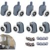 yufana Achengqi 8 pezzi Rotelle per Porte in Vetro Puleggia per Porte Doccia Rullo Doccia Rotelle per Porte Scorrevoli Parti di Ricambio del Rullo Della Porta del Bagno per Porte in Vetro(Ruota Singola)
