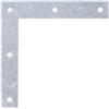 Alberts GAH-Alberts 337056 Squadretta per mobili, Acciaio, 100 x 100 x 15 mm / 50 pz