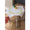 VERVACO Kit Ricamo Prestampato Tovaglia FIORI PRIMAVERILI Set Ricamo Biancheria Da Tavola 80 x 80 cm Set Fai Da Te Creativo Size Kit Hobby Creativi Adulti Casa Decor Embroidery
