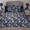 Emma Barclay Set di Biancheria da Letto con Copripiumino Matrimoniale in Jacquard di Lusso, Motivo: Prato di Farfalle, Poliestere, Marina Militare, Doppio