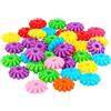 INNSPIRO Perline in plastica Rondeli striati multicolore opaco, 18 x 7 mm, 400 u. circa diam. int. 3. 5 mm. Borsa