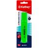 Kathay 86211820 Pennarello Fluorescente, Colore Verde, Punta smussata 4 mm