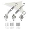 AMANKA Kit Fissaggio Tenda da Sole Triangolo - Set in Acciaio Inox per Vela Ombreggiante Triangolare