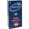 Akuel Nudo Profilattico in Lattice Super-sottile, 8 preservativi