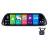 SZKJ D30 Specchietto retrovisore universale per auto, con dash cam retro, navigatore GPS, musica via Bluetooth, WiFi, Android 8.1, lenti doppie FHD 1080p