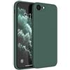 Mixroom - Cover Custodia Case per iPhone 7 Plus / 8 Plus Protezione Copre Fotocamera in Silicone TPU Opaco con Bordi Piatti Colore Verde Foglia