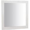 Biscottini specchio da parete bagno e camera 102x102x4 cm | Specchio ingresso da parete con ganci | Specchio bianco