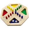GICO Legno Ludo Gioco XL - il gioco da tavolo per tutta la famiglia, esecuzione stabile. Gioco di società noto per grandi e piccini con grandi figure 7957