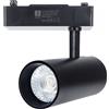 Aigostar Faretto Led da binario 24W nero orientabile monofase Bianco freddo 6500K Aigostar