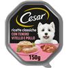 Cesar Dog Ricette Classiche Vaschetta Multipack 14x150G VITELLO E POLLO