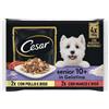 Cesar Senior in Gelatina Busta Multipack 4x100G MIX CARNE E RISO