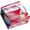 Monge Fruits Cat Lattina Multipack 24x80G POLLO CON MELA