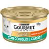Gourmet Gold Dadini in Salsa con Verdure Cat Lattina Multipack 24x85G CONIGLIO E CAROTE