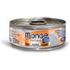 Monge Natural Cat Lattina Multipack 24x80G TONNO CON SALMONE