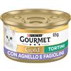 Gourmet Gold Tortini Cat Lattina Multipack 24x85G AGNELLO E FAGIOLINI