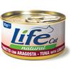 Life Pet Care Natural Cat Lattina Multipack 24x85G TONNO CON ARAGOSTA