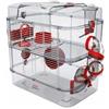 Zolux Gabbia Rody 3 Duo per Roditori ROSSO