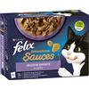 Felix Sensations Sauces Cat Busta Multipack 12x85G MIX CARNE E PESCE