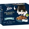 Felix Sfilaccetti Rustici Cat Busta Multipack 12x80G MIX PESCE