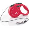 FLEXI Guinzaglio New Classic Cord Rosso XS - 3 METRI