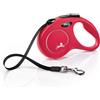 FLEXI Guinzaglio New Classic Tape Rosso S - 5 METRI