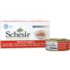 Schesir Cat Lattina Multipack 6x50G TONNETTO CON GAMBERETTI