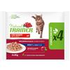 Natural Trainer Cat Busta Multipack 4x85G MANZO