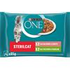 Purina One Sterilcat Busta SALMONE E TACCHINO 4X85G