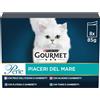 Gourmet Perle Piaceri del Mare Cat Busta Multipack 8x85G MIX PESCE