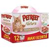 Petreet Natura Cat Lattina Multipack 12x70G TONNO ROSA