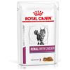 Royal Canin V-Diet Renal Multipack Pollo Gatto 12X85G