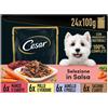 Cesar Dog Busta in Salsa Multipack Mix Carne e Verdura 24X100G