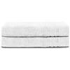 Komfortec Asciugamani 2 per Sauna 80x200 cm in 100% Cotone,470 g/m², Asciugamano Doccia Grande, Morbido, Asciugatura Rapida, Bianco