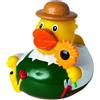 MBW Paperelle galleggianti Squeaky duck gardener personalizzate o neutre