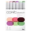 COPIC Sketch, pennarelli ad alcool, set da 6 pezzi, preferiti floreali 1