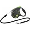 Flexi Guinzaglio per Cani in Corda S 5 mt fino a 12 Kg Black Design, verde