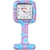GIMA Orologio per infermieri - quadrato - fantasia viola/azzurro