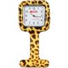 GIMA Orologio per infermieri - quadrato - fantasia leopardo