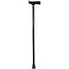 MOPEDIA by Moretti Bastone in alluminio anodizzato con puntali antiscivolo ? colore nero ? pieghevole
