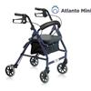 MORETTI Rollator Pieghevole In Alluminio Verniciato - 4 Ruote - Con Seduta Imbottita - Atlante Mini