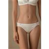 Intimissimi Slip In Seta E Pizzo Avorio